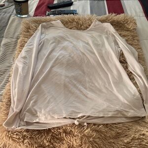 All in Motion Cream Long Sleeve Tee